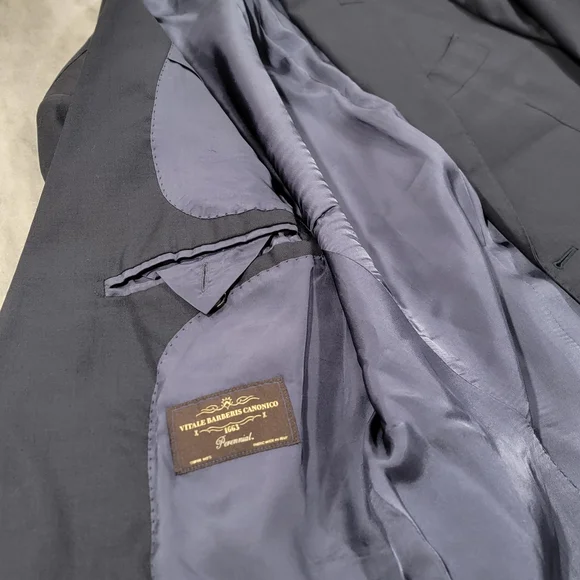 40R Men's SUITSUPPLY Wool Lazio Blazer Slim Fit Vitale Barberis Blue Sport Coat